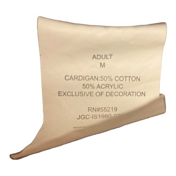 Harry Potter Crop Button Up Cardigan Sweater Women’s Size Medium Grey Leigh - Picture 7 of 7